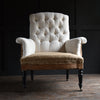 Elegant 19th Century Napoleon III Buttoned High Back Armchair. Upholstery Inclusive.