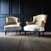 Pair of 19th Century Napoleon III Shield Back Armchairs. Upholstery Inclusive.