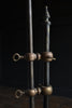 Attractive Vintage Rise and Fall Brass Table Lamps. Circa 1940.