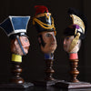A Collection of French Military Paper Mache Hand Puppet Heads, Circa 1910