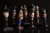 A Collection of French Military Paper Mache Hand Puppet Heads, Circa 1910