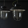 Salvaged Czech Industrial factory Lantern, Circa 1950