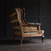 Late 19th Century English Wingback Armchair. Upholstery Inclusive.