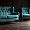 Elegant Edwardian Wingback Two Seat Sofa and Armchair. Upholstery Inclusive.