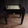 Edwardian Ebonised Oak Museum Display Cabinet.