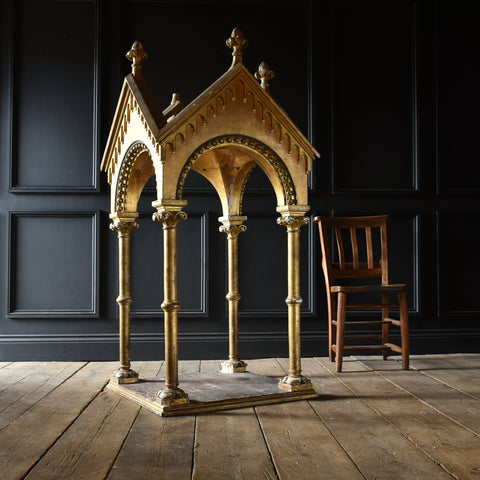 Early 19th Century Neoclassical French Giltwood Altar Piece.