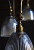 Attractive Vintage Rise and Fall Brass Table Lamps. Circa 1940.