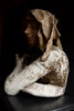 Intriguing 19th Century Plaster Bust of a Medieval Woman.