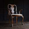 George III Style Walnut Open Armchair.