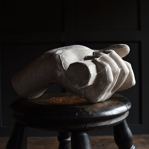 19th Century English Over Sized Plaster Artists Study Hand.