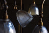 Attractive Vintage Rise and Fall Brass Table Lamps. Circa 1940.