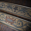 Two Large Decorative  French Hand Painted Friezes on Canvas. Circa 1850