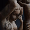 Pair of Beautiful Large Carved Wood Caryatid Figures.