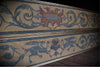 Two Large Decorative  French Hand Painted Friezes on Canvas. Circa 1850