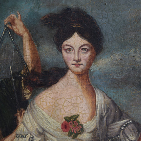 Beautiful 18th Century Oil painting. Daughter of Jephthah.