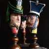 A Collection of French Military Paper Mache Hand Puppet Heads, Circa 1910