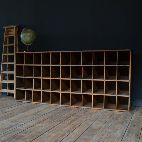 Vintage 1930's Post Office Pigeon Hole Haberdashery Cabinet