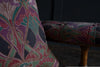 Wonderful Victorian Library Armchair Upholstered in Vintage Liberty Ianthe Fabric.