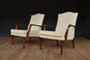 A Pair of Early 20th Century Mahogany Open Armchairs.  Upholstery Inclusive. 'SOLD'