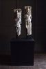 Pair of 19th Century Architectural Plaster Caryatid Figures.