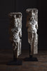 Pair of 19th Century Architectural Plaster Caryatid Figures.