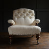 A Good 19th Century English Library Armchair. Upholstery inclusive.