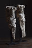 Pair of 19th Century Architectural Plaster Caryatid Figures.