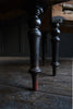 19th Century English Ebonised Bay Window Seats/Stools.