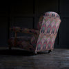 Wonderful Victorian Library Armchair Upholstered in Vintage Liberty Ianthe Fabric.