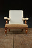 19th Century Walnut Library Armchair. Upholstery inclusive.