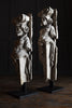 Pair of 19th Century Architectural Plaster Caryatid Figures.