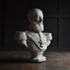 Imposing Oversized  Plaster Bust of Leopold II King of Belgium. Circa 1880-1900
