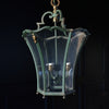 Decorative French Hanging Lantern. Attributed to Gilbert Poillerat.