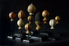 A Collection of Ten French 18th Century Gilt and Painted Finials.