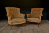 Pair of 19 Century French "Chapeau de Gendarme" Armchairs.  Upholstery Inclusive.