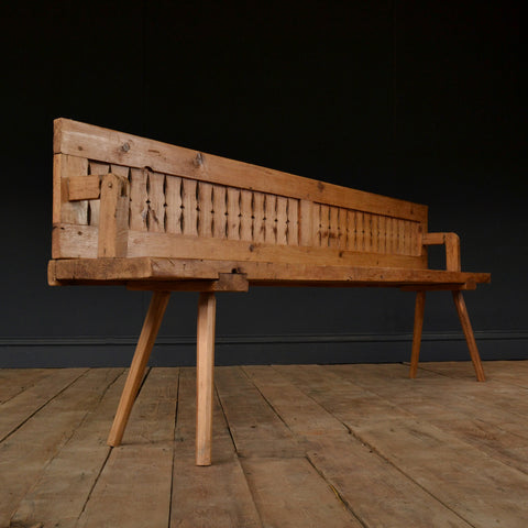 Dutch Reversible Tram Bench, Circa 1900.