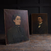 Pair of Delightful French Portraits of a Couple, Dated 1903.