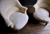 Pair of Attractive French 19th Century 'Crapaud' Armchairs. Upholstery inclusive.