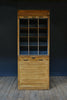 English Edwardian Oak Pigeon Hole Tambour Cabinet. "SOLD"