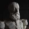Imposing Oversized  Plaster Bust of Leopold II King of Belgium. Circa 1880-1900