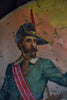 Spectacular Victorian Commemorative Painting on Silk.