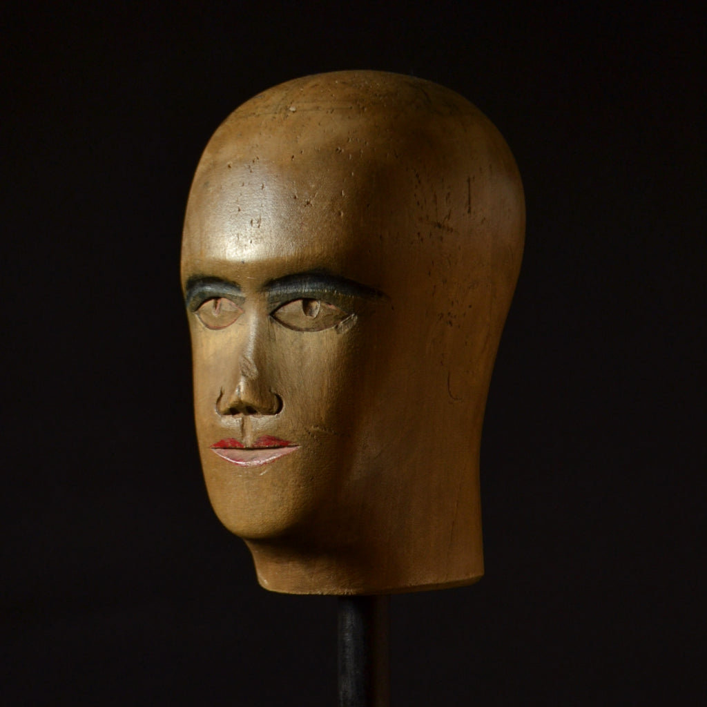 A French Sycamore Milliners Mannequin head, Circa 1900