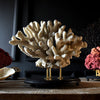 Large Vintage White Reef Coral Specimen on stand.