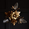 Stunning Mid Century Italian Florentine Tole Wall or Ceiling Light by Banci Firenze. Three light.