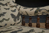 19th Century Button Back Oak Library Armchair - Moth