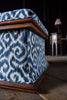 Exceptional 19th Century English Upholstered Rosewood Ottoman.