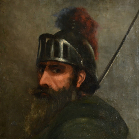 19th Century French Portrait Study of a Knight.