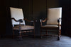 Pair of Impressive Carved Walnut Carolean style Armchairs. Upholstery Inclusive.