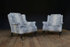 Wonderful Pair of Victorian Ebonised Wing Armchairs - Ceramium
