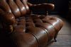 Handsome Early 20th Century Leather Library Armchair.